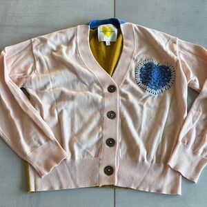 KERRI ROSENTHAL Knit Sweater with Heart, XS